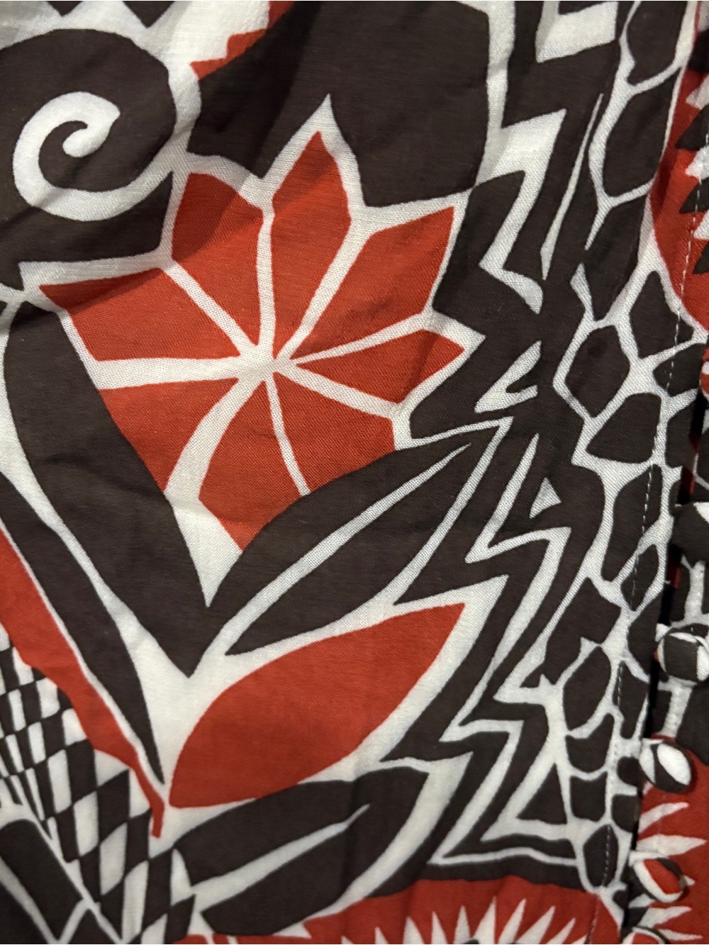 Anthropologie Geometric Boho Maxi Dress Medium M Cutout Back Flutter Sleeve - Picture 6 of 8